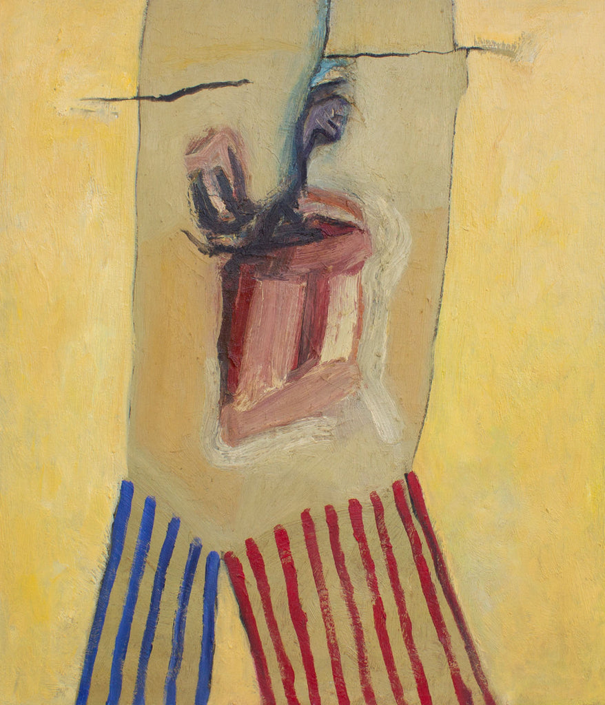 James L. Bruch Signed 1960s Abstract Oil on Canvas Painting