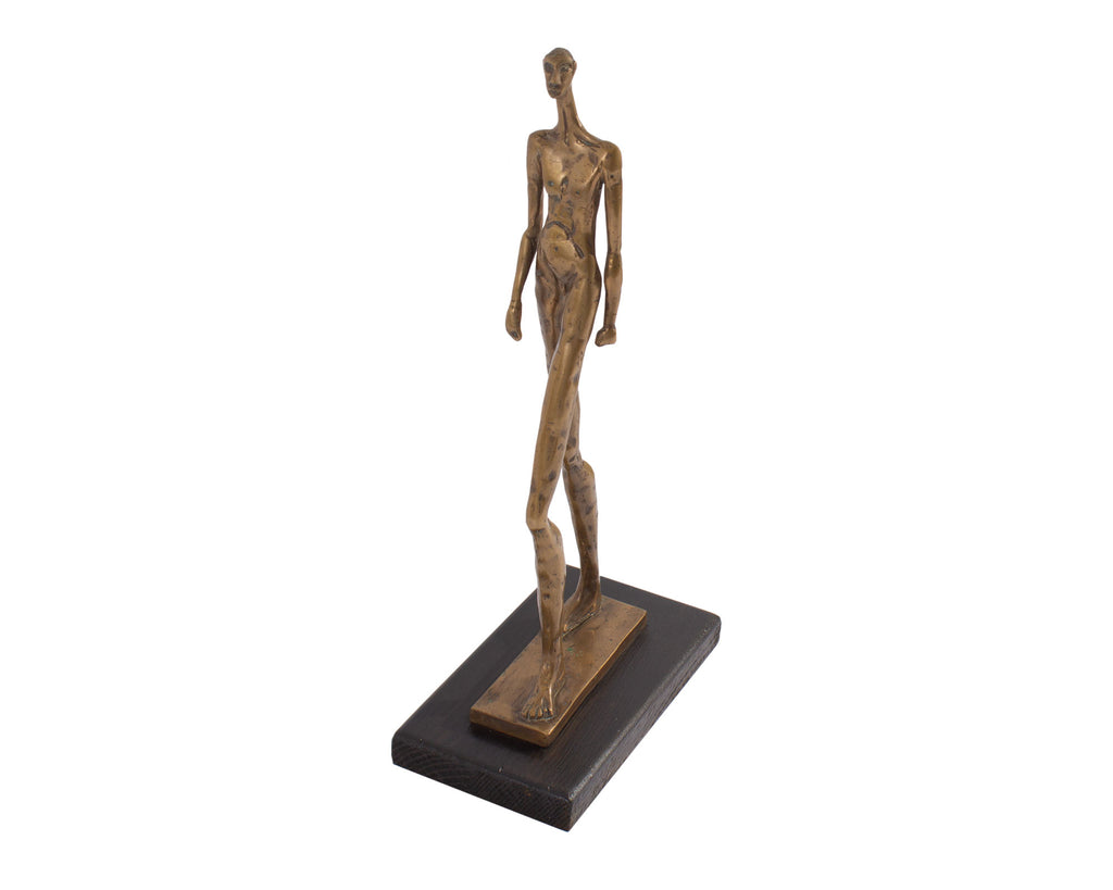 Pablo Curatella Manes Signed Bronze Sculpture of a Nude Figure