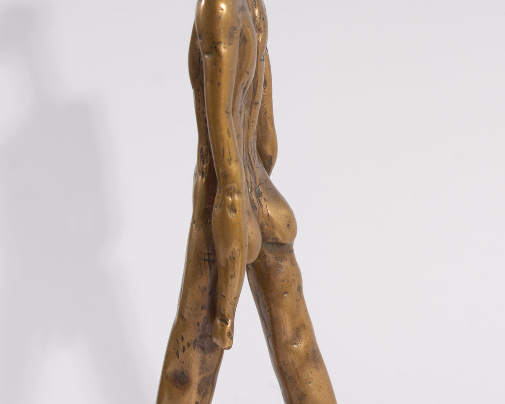 Pablo Curatella Manes Signed Bronze Sculpture of a Nude Figure