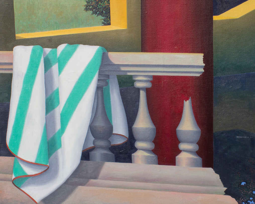 Kim Krause Signed 1992 “Kepler/Paradox #4” Monumental Acrylic on Canvas Painting