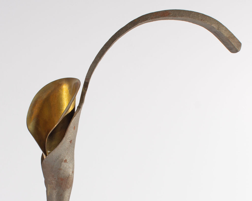 Jack Brubaker Metal Calla Lily Candleholder