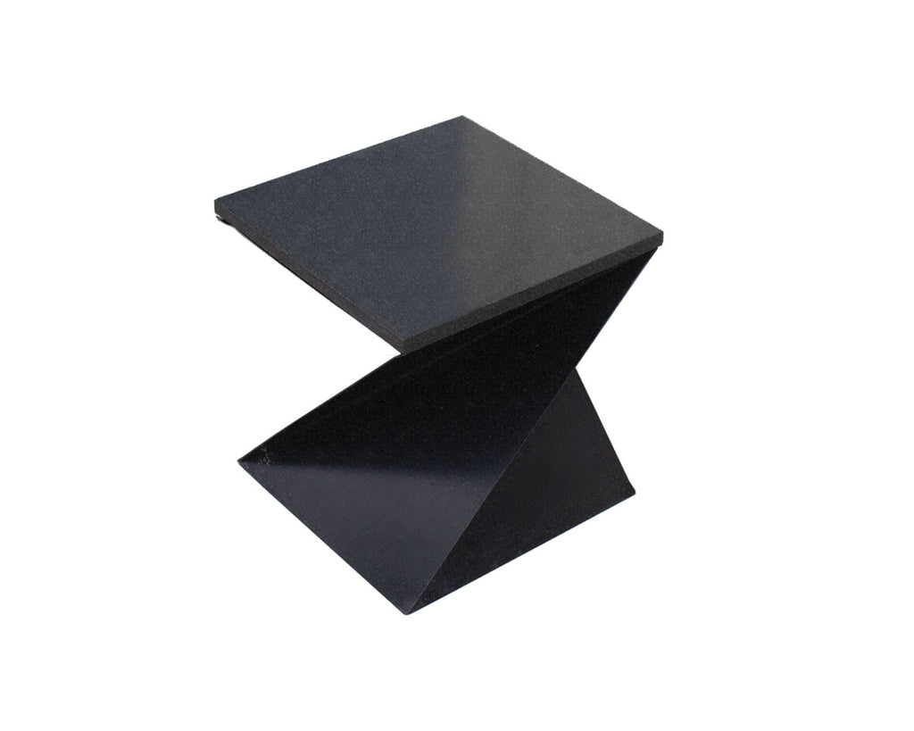 Italian Origami Black Side Table