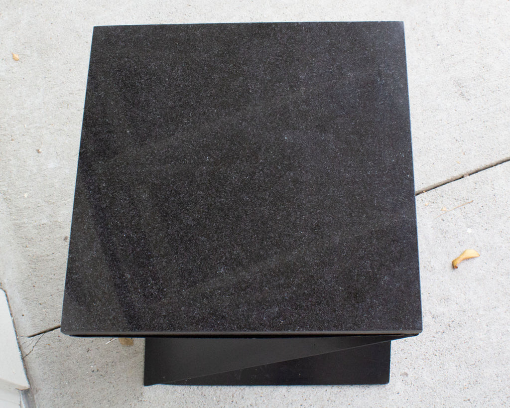 Italian Origami Black Side Table