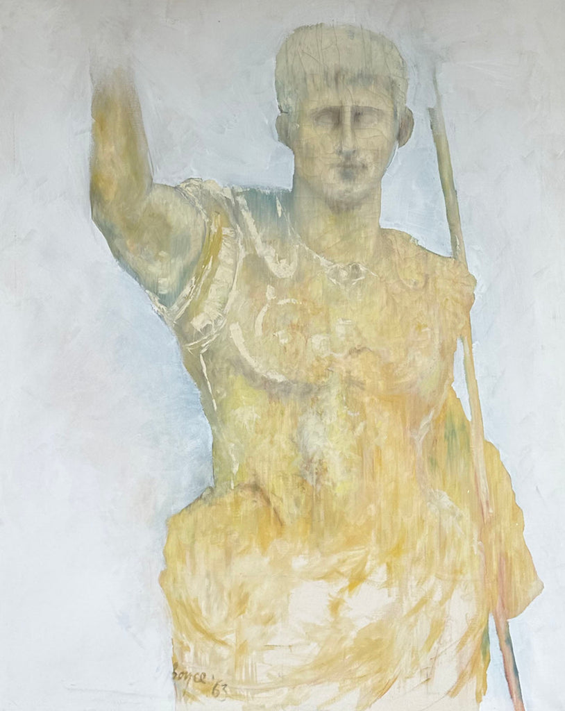 Gerald G. Boyce Signed 1963 Oil on Canvas Painting of Augustus Caesar
