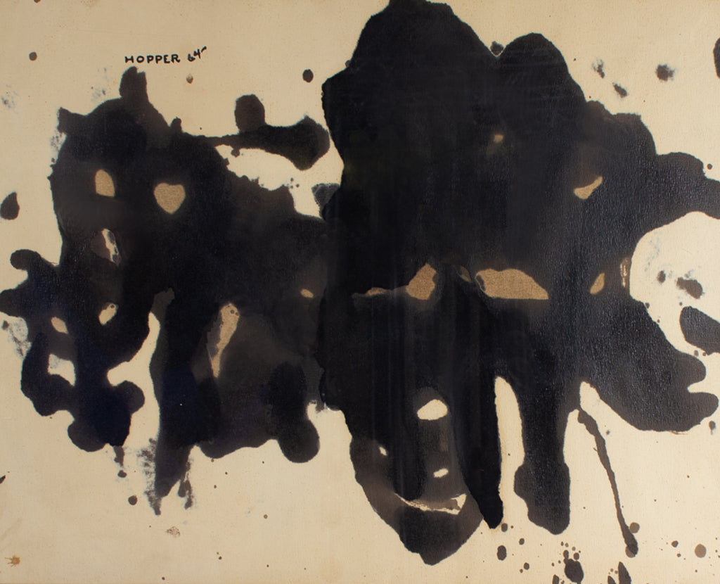 William Hopper Signed 1964 Abstract Ink Painting