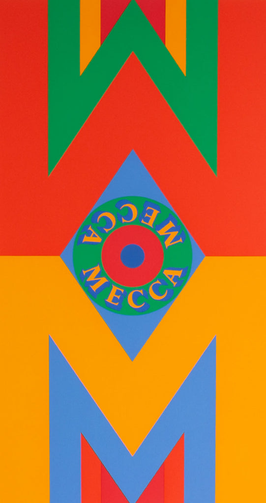 Robert Indiana Signed 1977 “Mecca II” Limited Edition Serigraph