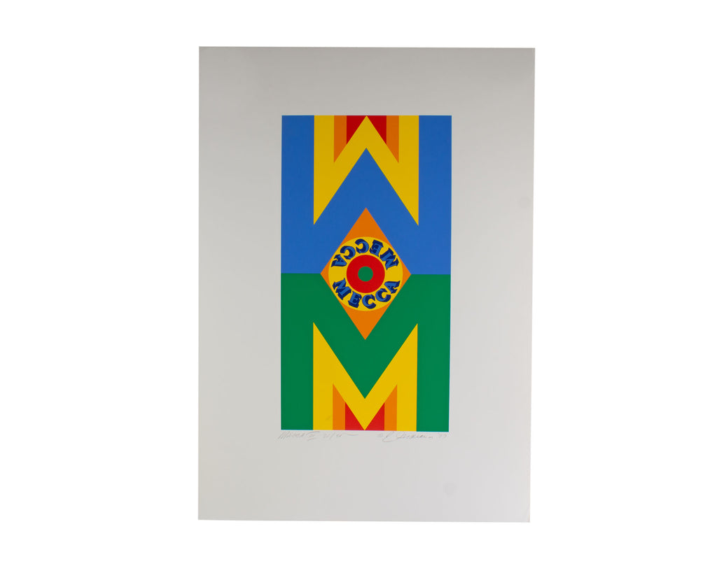 Robert Indiana Signed 1977 “Mecca III” Limited Edition Serigraph