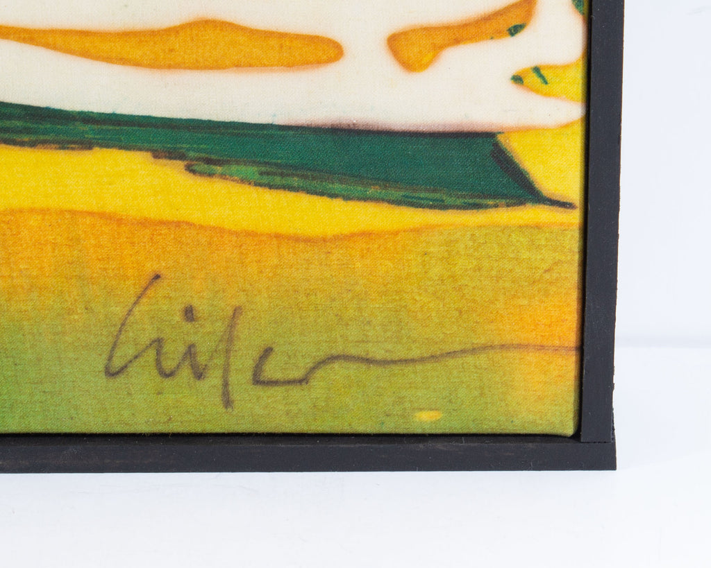 Harry Hilson Signed Abstract Landscape Batik