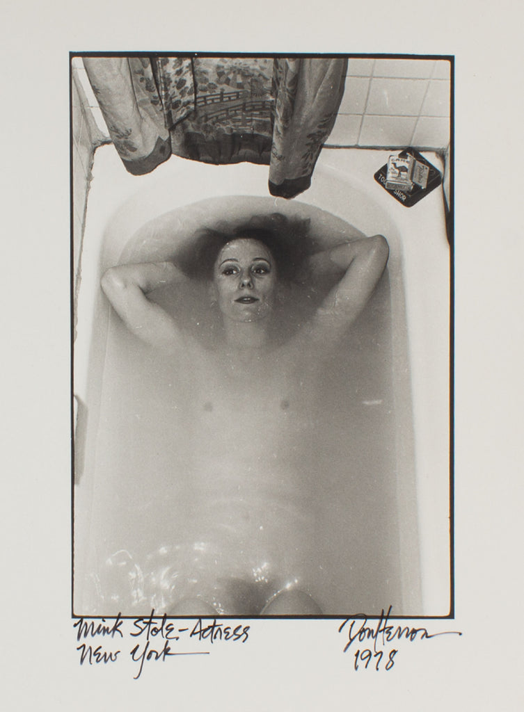 Don Herron Signed 1978 “Mink Stole - Actress” Tubshots Black and White Photograph