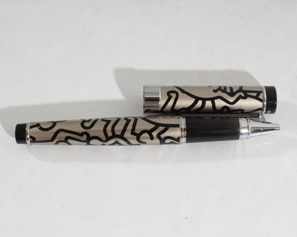 Keith Haring 1997 Acme Studio "Doubles Silver" Standard Rollerball Pen