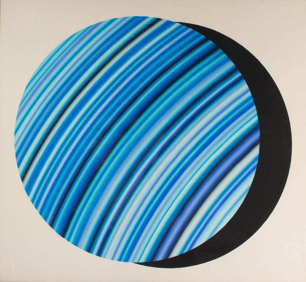Steve Redman Signed 1982 “Total Eclipse” Acrylic on Paper Airbrush Painting