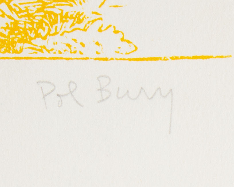Pol Bury Signed 1966 “Cinetization X” Serigraph