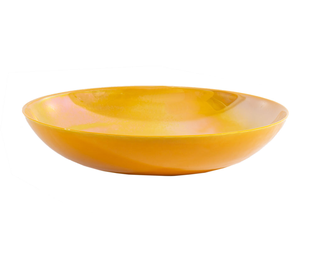 Yalos Casa Murano Italian Iridescent Art Glass Centerpiece Bowl