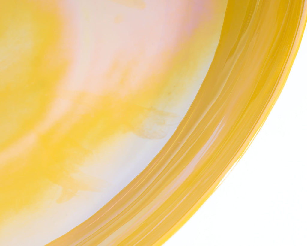 Yalos Casa Murano Italian Iridescent Art Glass Centerpiece Bowl