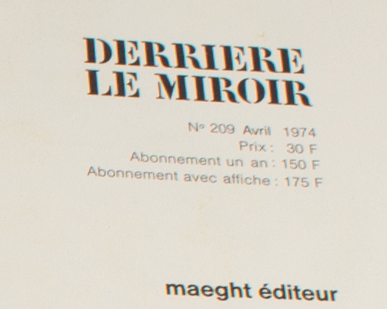 Pol Bury 1974 “Derrière le Miroir,” No. 209 – Sheafer + King Modern