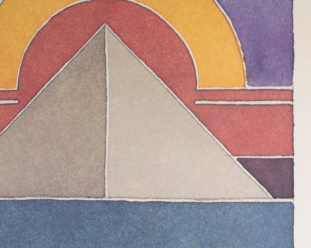 Mark Mutchnik 1978 “Pyramid Variation 22” Tutankhamun Exhibition Poster