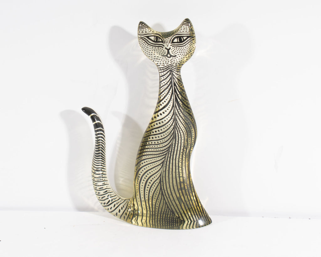 Abraham Palatnik 8” Op-Art Lucite Cat