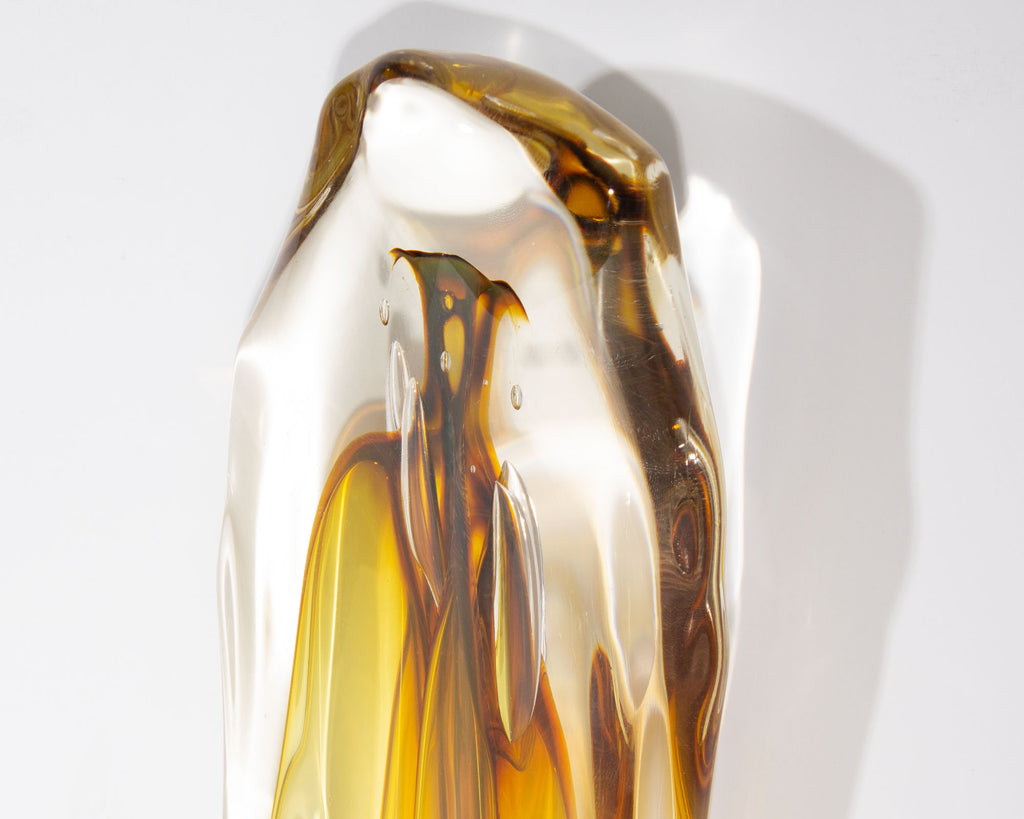 Paul Manners Signed Art Glass Sculpture