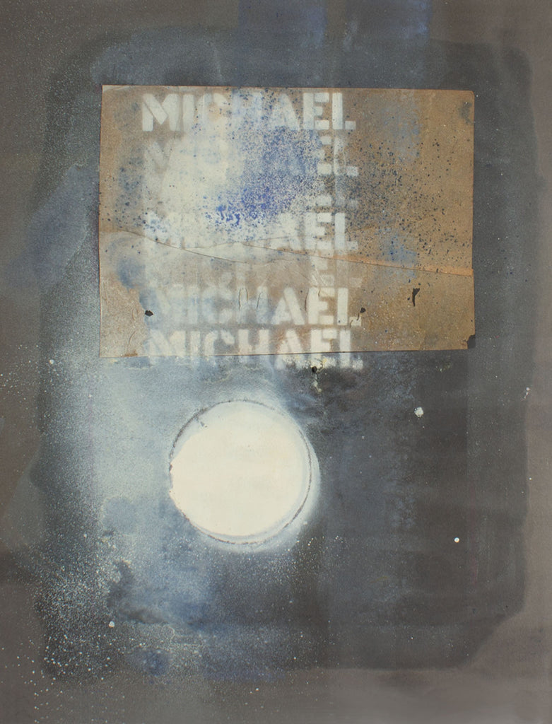 Michael Baum Mixed Media Collage and Painting