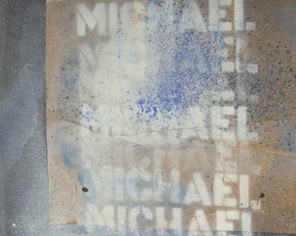 Michael Baum Mixed Media Collage and Painting