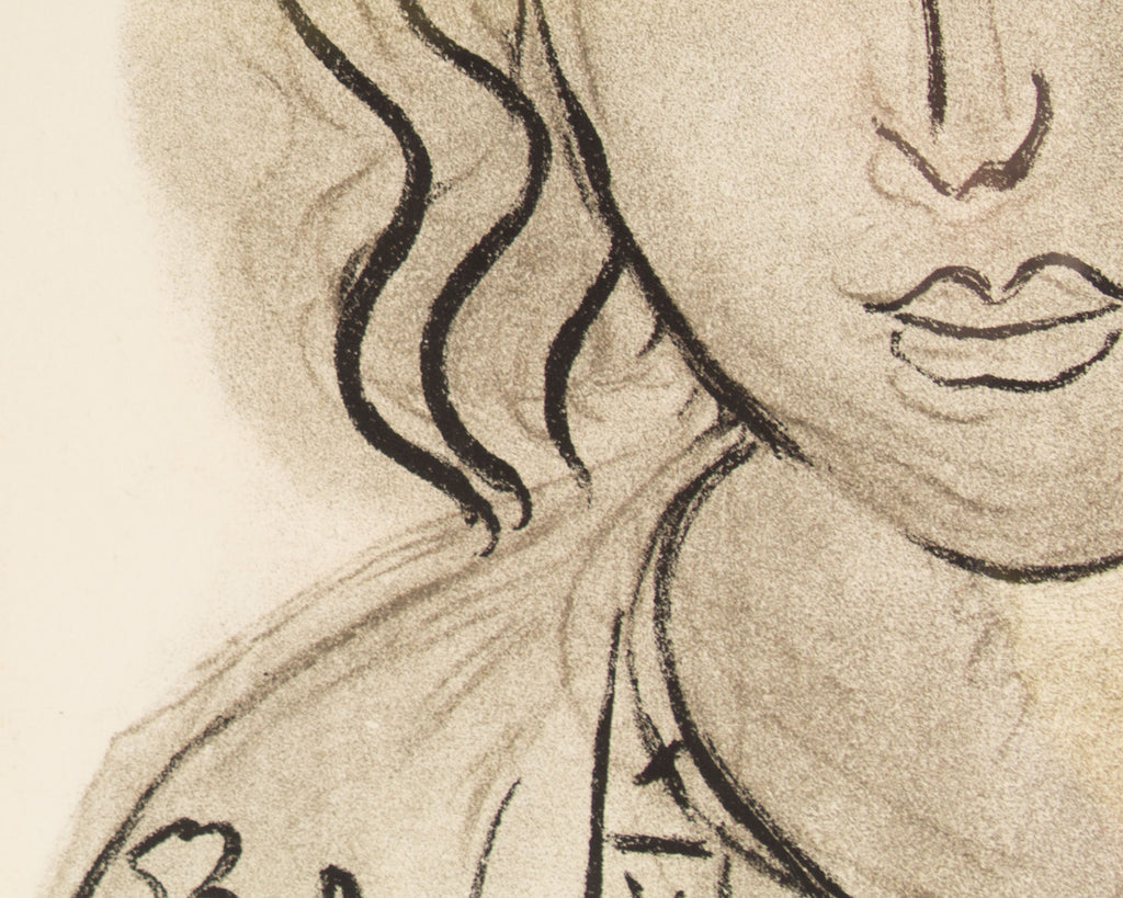Henri Matisse 1939 “Tête de Femme” Lithograph from Verve, No. 5/6