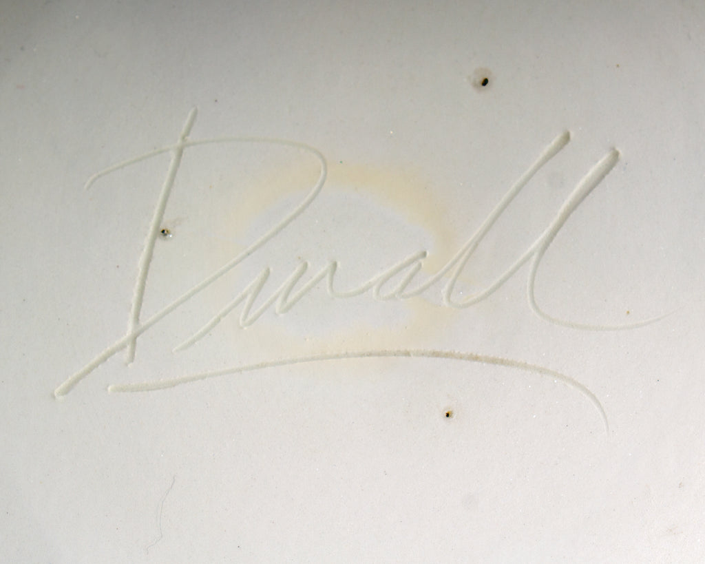Michael Duvall Signed Postmodern Ceramic Candlestick Holders