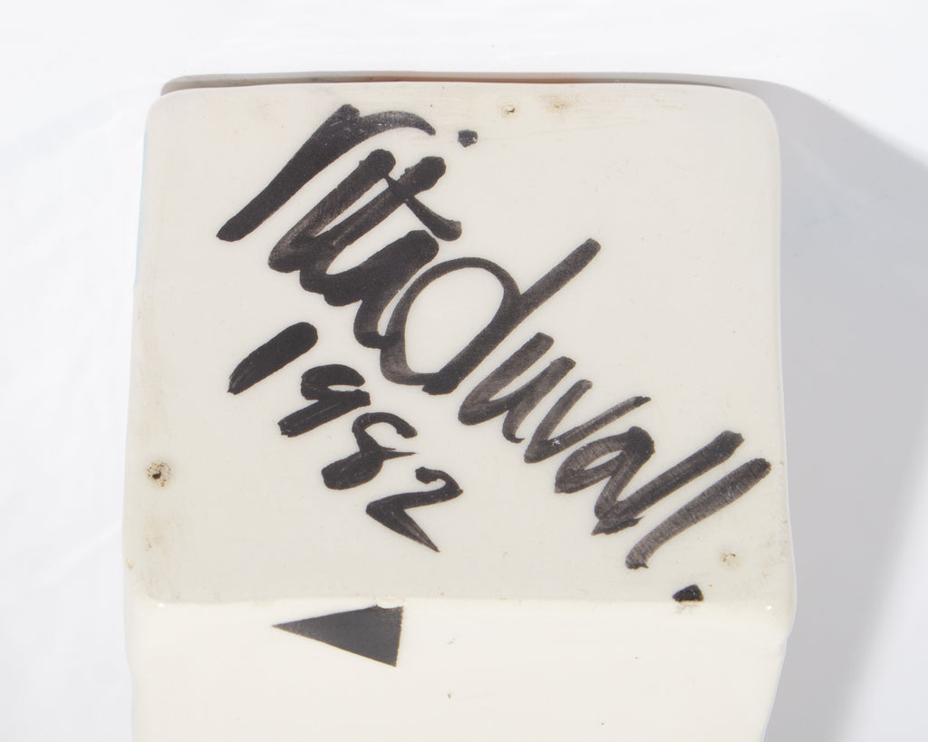 Rita Duvall Signed 1982 Postmodern Ceramic Vase