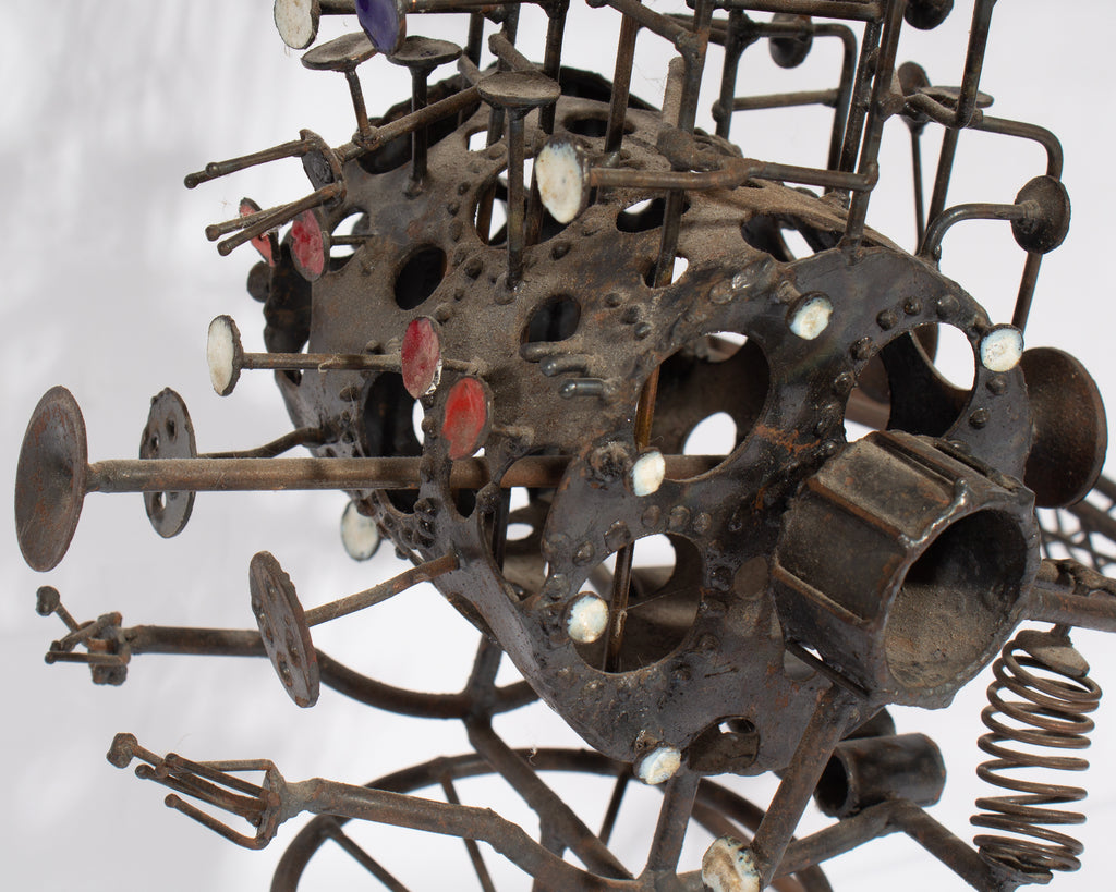 Joseph A. Burlini 1968 Signed Metal Tricycle Sculpture