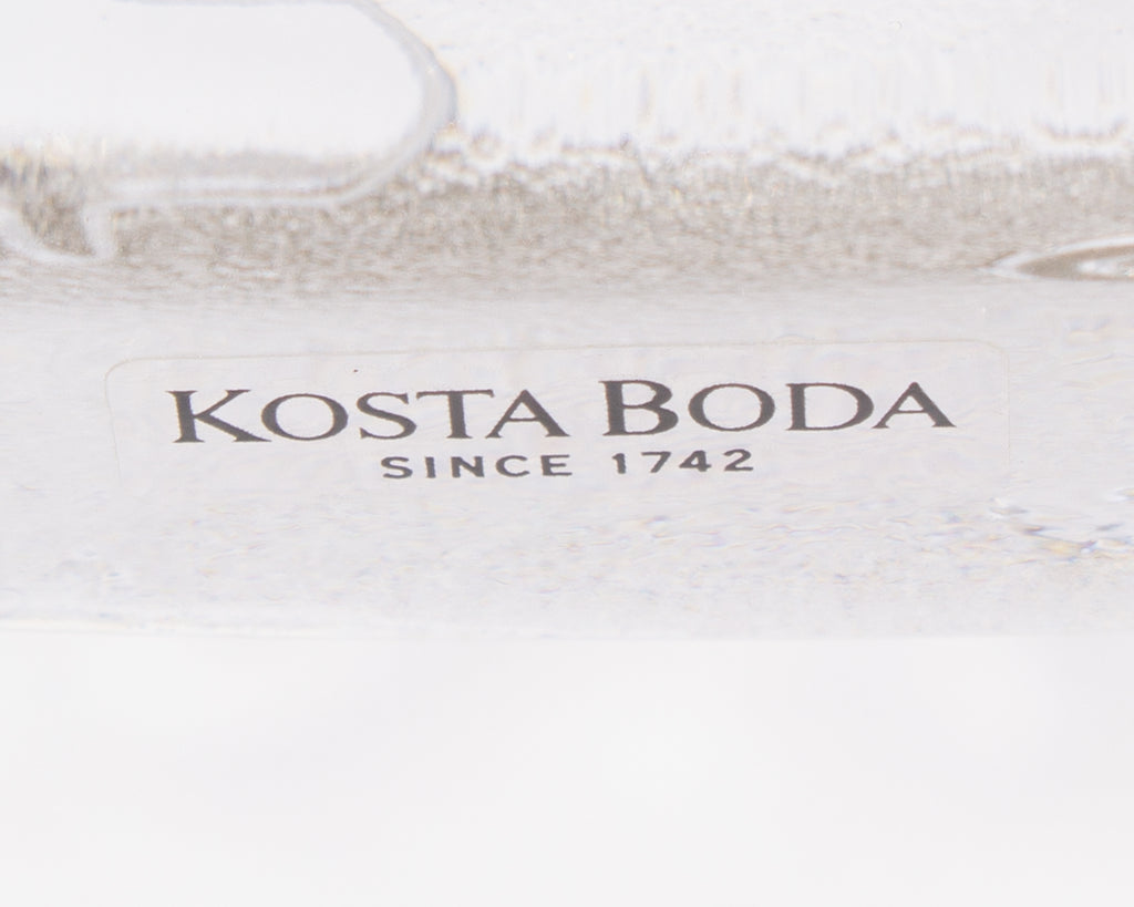 Bertil Vallien Kosta Boda Domino Series Glass Dish