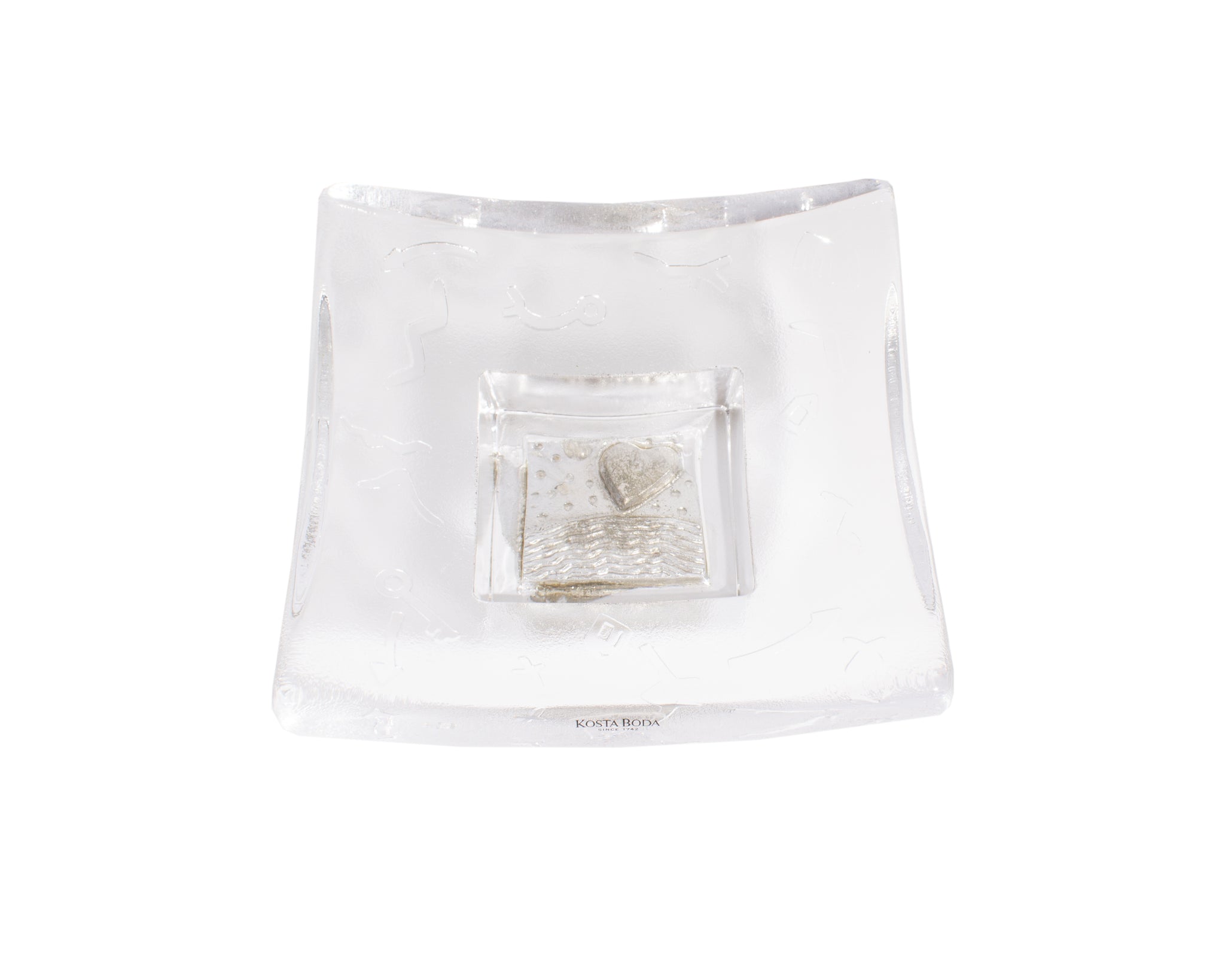 Bertil Vallien Kosta Boda Domino Series Glass Dish – Sheafer +