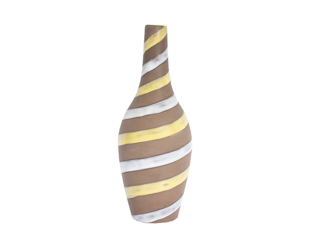 Ingrid Atterberg Upsala-Ekeby Swedish Spiral Ceramic 11” Vase