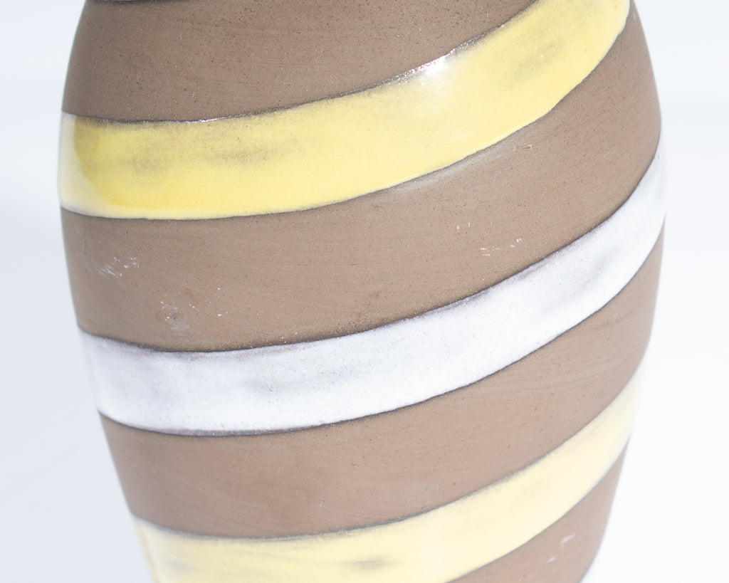Ingrid Atterberg Upsala-Ekeby Swedish Spiral Ceramic 11” Vase