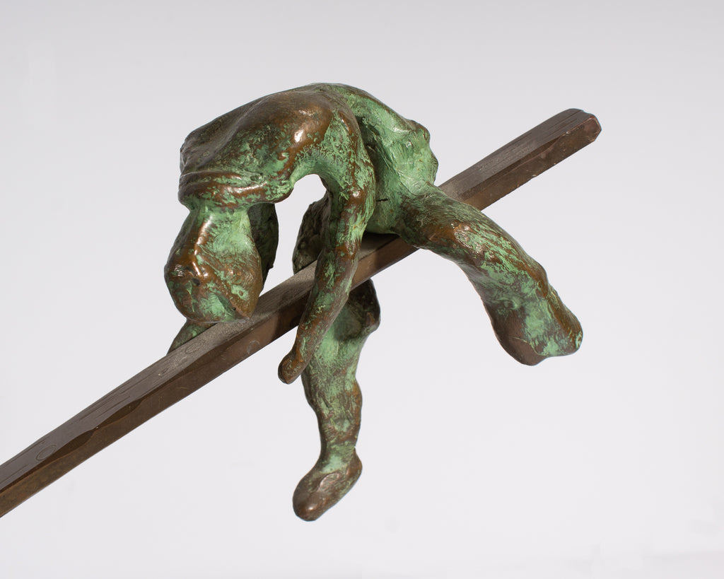 Max Fleisher Brutalist Bronze Sculpture of a Seesaw