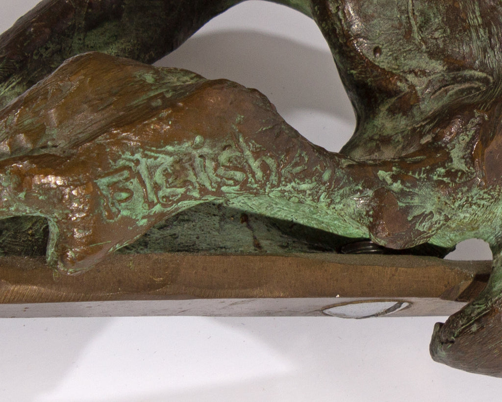 Max Fleisher Brutalist Bronze Sculpture of a Seesaw