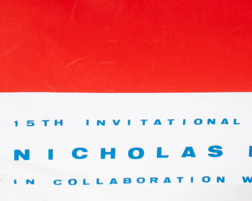 Nicholas Krushenick 1965 Serigraph Exhibition Poster