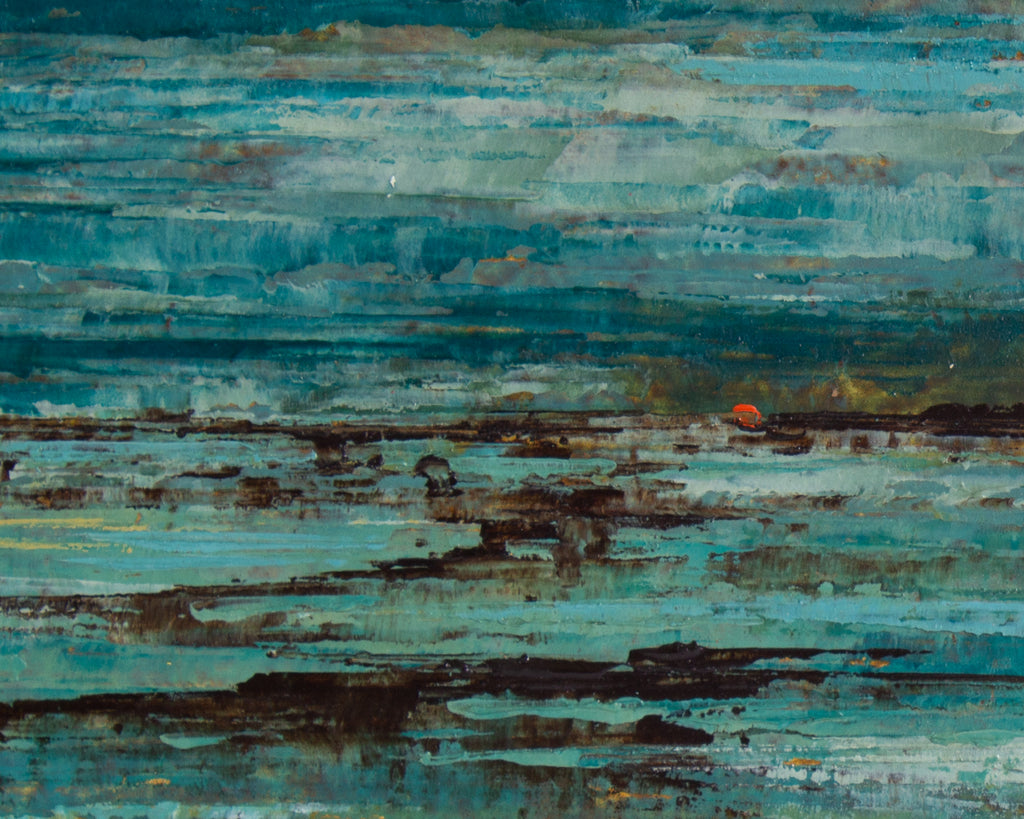 Richard Florsheim Signed “Evening Tide” Oil on Board Painting