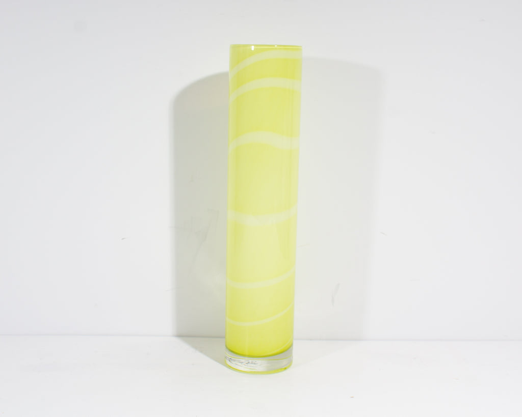 Anna Ehrner Kosta Boda “Samoa” Yellow Glass Vase