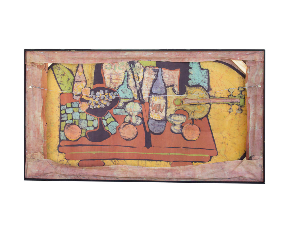 Harry Hilson Abstract Still Life Wax Painting Batik