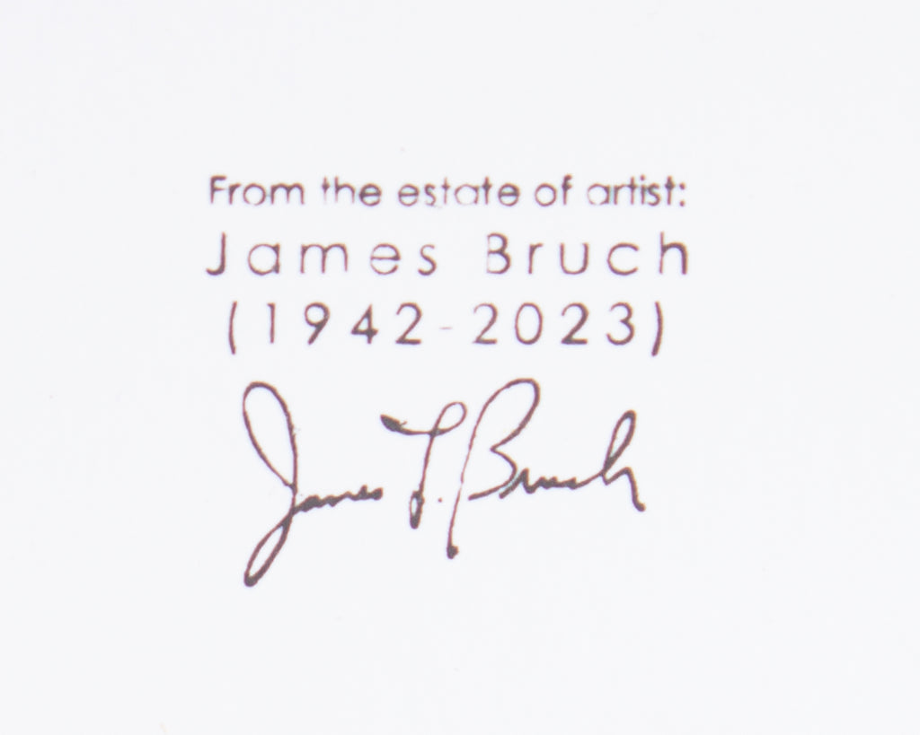 James L. Bruch Abstract Marker and Charcoal Portrait Drawing