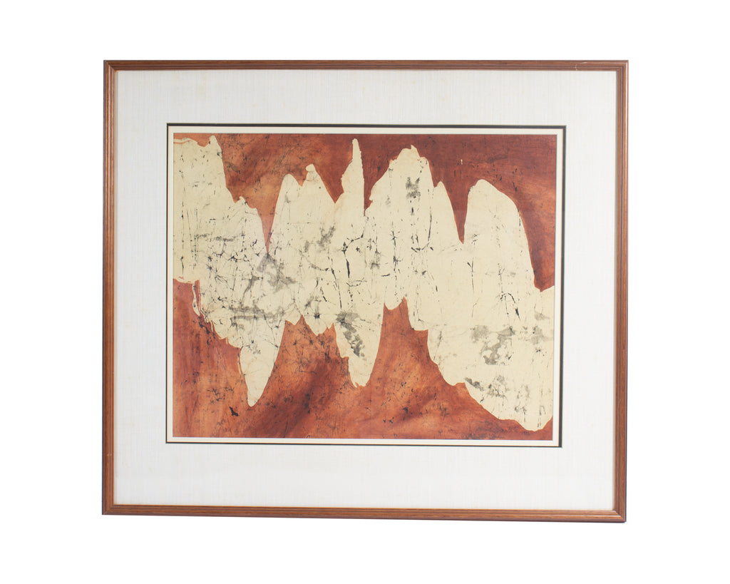 Bernadette DiPietro 1982 Signed Abstract Mixed Media Painting