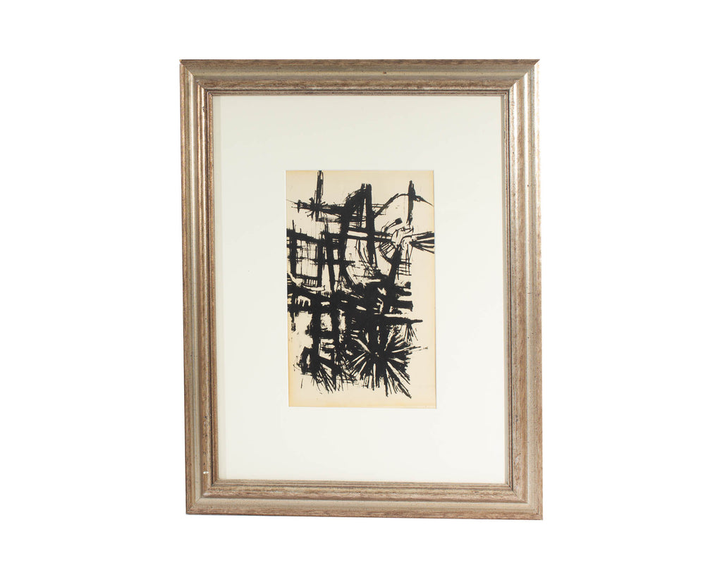 Norman Baugher Abstract Lithograph