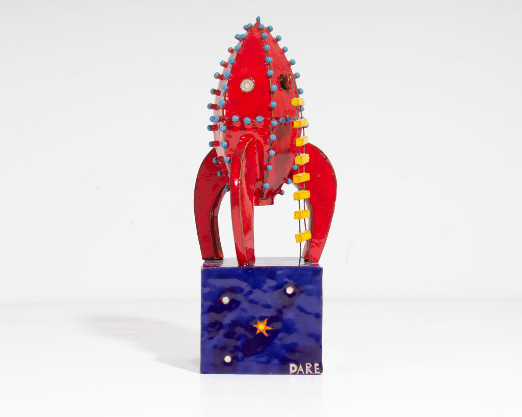 Felix Kniazev and Olga Julinska Art Department Ceramic “Dare” Rocket Sculpture