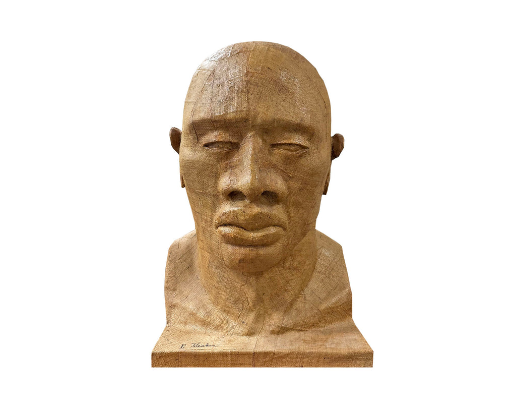 Paul Haskin Signed Monumental Bust Sculpture