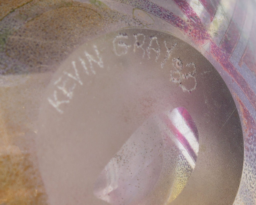Kevin Gray 1983 Signed Art Glass Vase