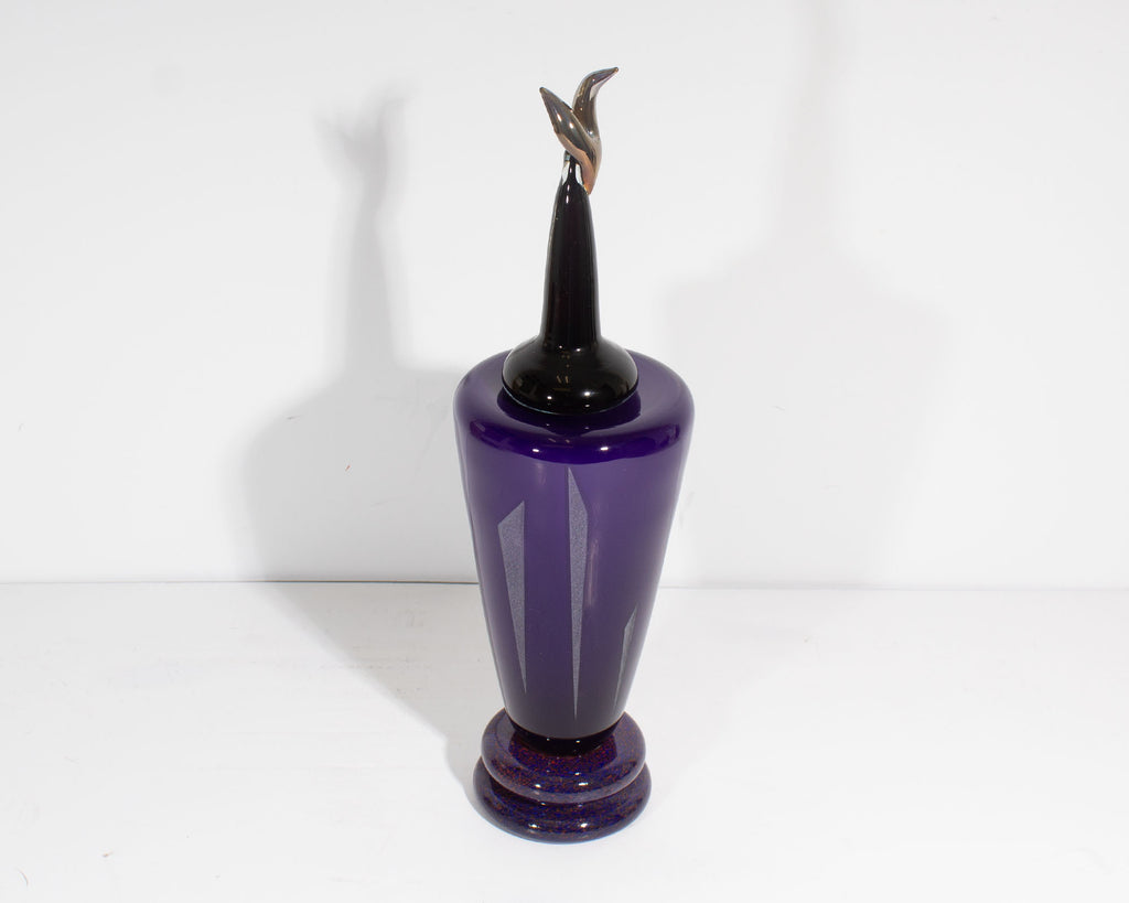 Eric Bladholm Art Glass Decanter Bottle