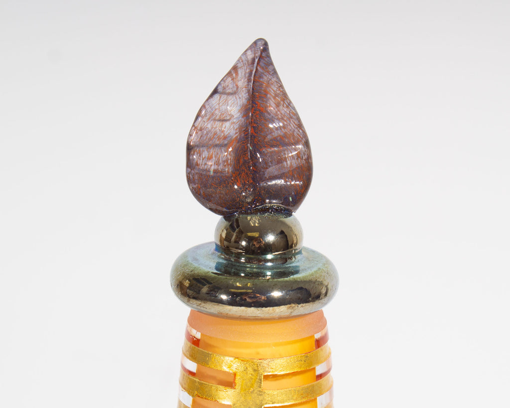 Eric Bladholm Signed 1996 Art Glass Decanter Bottle