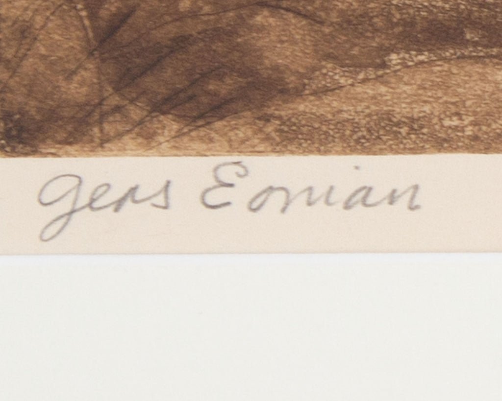Robert C. Ray Signed 1974 “Gens Eonian” Abstract Aquatint Print