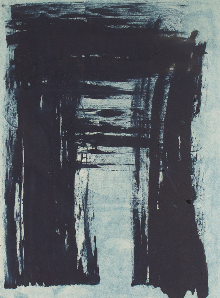 Robert C. Ray Signed 1974 “Chinese Gate” Abstract Aquatint Print
