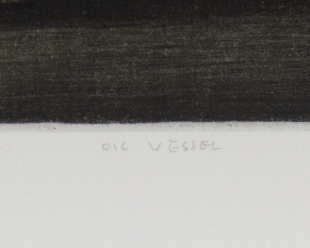 Tomoe Yokoi Signed “Oil Vessel” Artist’s Proof Mezzotint Print