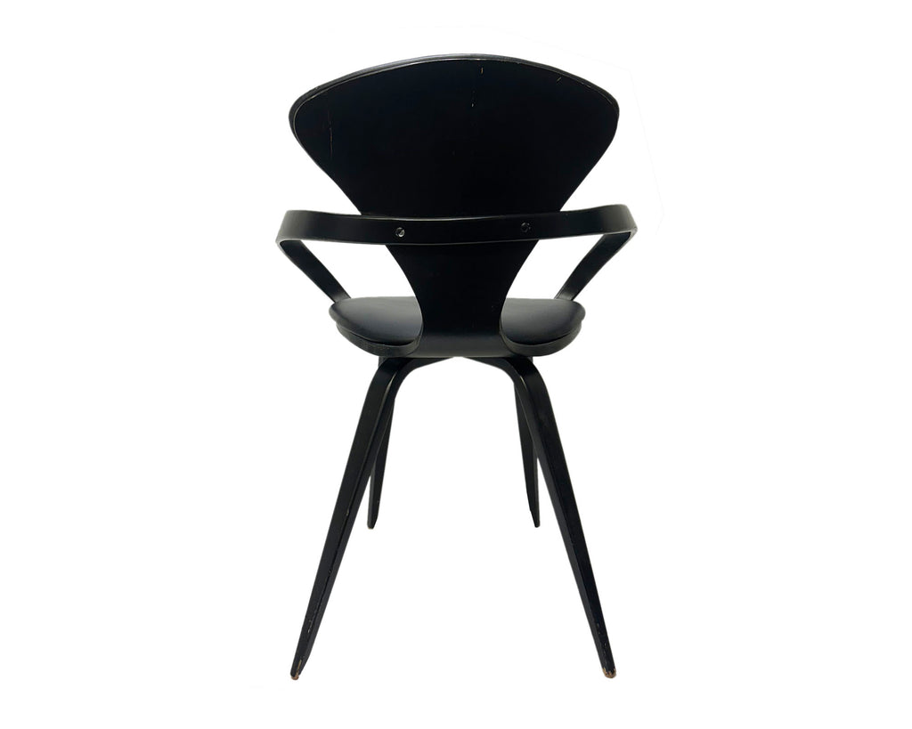 Norman Cherner Plycraft Black Pretzel Chairs